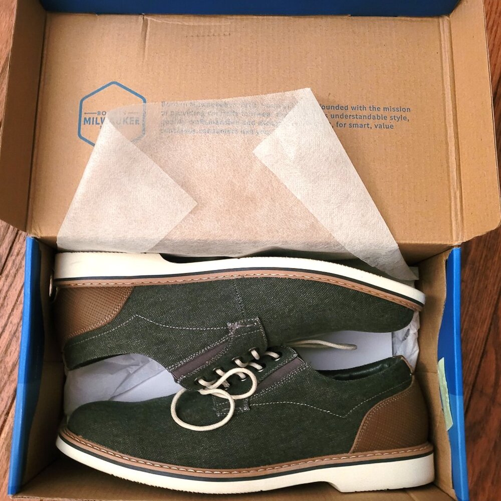 NIB Nunn Bush Men's Barklay Canvas Shoes, size 10W